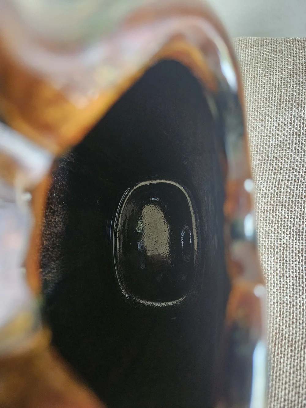 Brown Glossy Ceramic Vase